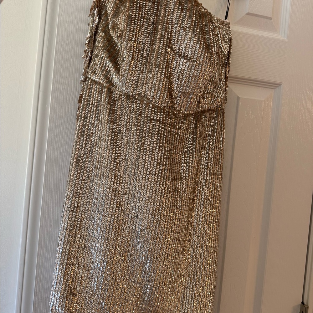 NBD Strapless Sequin Dress | Mekayla Mini Dress - Picture 3 of 6